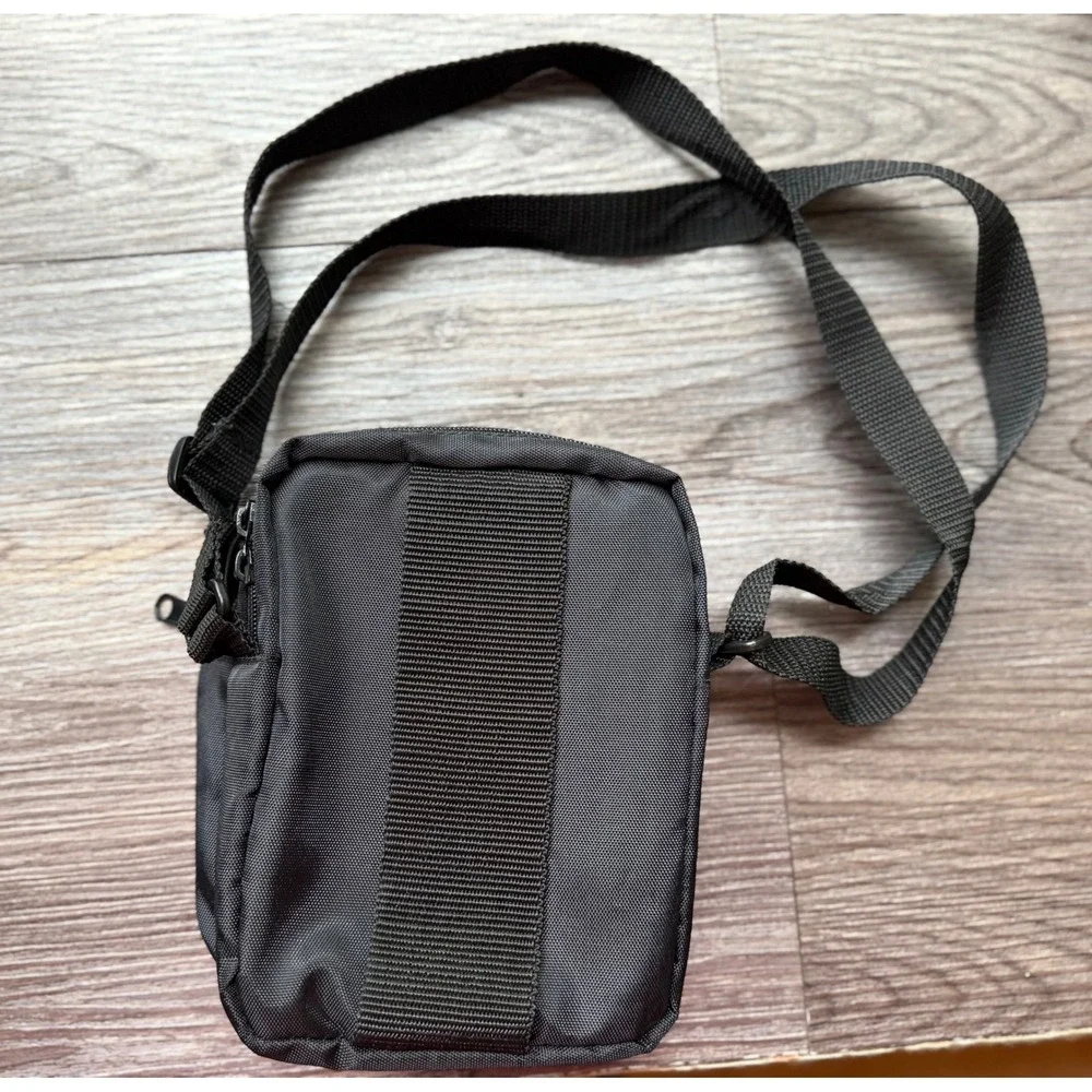 Vintage 1980s TEK black nylon camera bag/shoulder bag Y2K